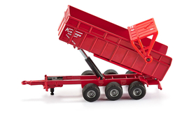 Véhicule miniature : Tracteur Massey Ferguson avec remorque 1/87 - Siku 10184400001