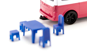 Van miniature : VW T6 California avec accessoires au  1/87 - Siku 1019220001