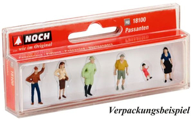 Figurines miniatures : Personnages assis - 1/87 - Noch 18131