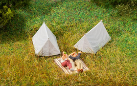 Accessoire miniature : 4 Tentes 1:87 - Faller 180987