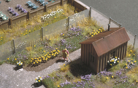 Busch 1207 - 120 Marguerites - Fleurs miniatures 1:87 - HO