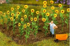 Végétation miniature : Tournesols minature 1/87 - Faller 181256