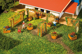 Éléments d’aménagement de jardin - 1:87 H0 - Faller 180554