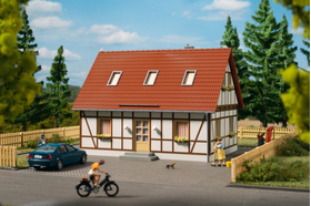 Bâtiment miniature : Maison individuelle - 1:87 H0 - Auhagen 11455