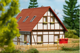 Bâtiment miniature : Maison individuelle - 1:87 H0 - Auhagen 11455