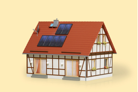 Bâtiment miniature : Maison individuelle - 1:87 H0 - Auhagen 11455