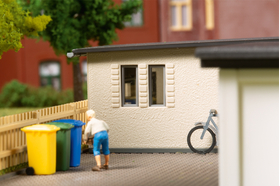 Bâtiment miniature : Double garage - 1:87 H0 - Auhagen 11456