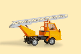 Véhicule miniature : Camion de pompiers avec échelle rotative Multicar M22 - 1:87 H0 - Auhagen 41656
