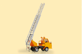 Véhicule miniature : Camion de pompiers avec échelle rotative Multicar M22 - 1:87 H0 - Auhagen 41656