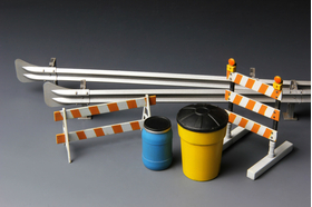 Meng SPS-013 - Accessoires miniatures : Barricades et garde-corps d'autoroute 1/35