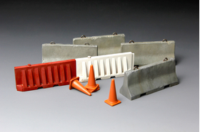 Meng SPS-012 - Accessoires miniatures : Ensemble de barrières en béton et plastique 1/35