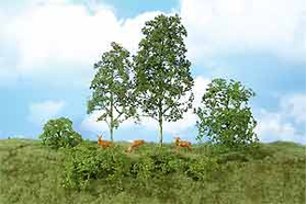 Végétation miniature : Heki 1670 - 15 arbres vert clair à fabriquer