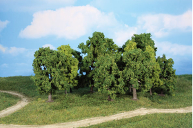Assortiment 12 arbres miniatures 8-13 cm