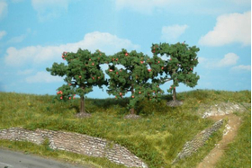 Végétation miniature : Heki 1160 - 3 pommiers - 8 cm