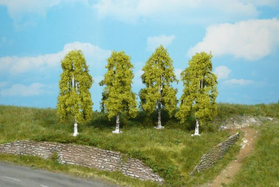 Végétation miniature : 4 bouleaux 9 cm - Heki 1722