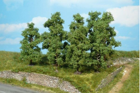 Végétation miniature : Heki 1732 - 5 Arbres fruitiers de 5 - 8 cm