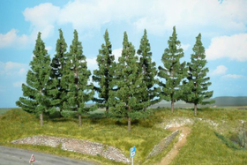 Végétation miniature : Heki 2127 - 8 sapins 17 cm