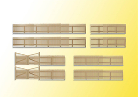 Décors miniatures : Palissade en bois 84 cm - HO 1:87 - Kibri 38625