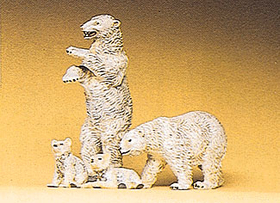 Preiser 20384 - Ours Blancs miniatures 1:87
