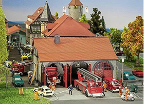Maquette Caserne pompiers - Faller 130162