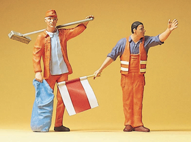 Figurines miniatures : Employés de la voie publique 1:22,5 - G - Preiser 45008