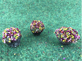 3 pots de fleurs miniatures