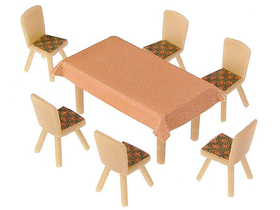 4 Tables et 24 Chaises - 1:87 H0 - Faller 180442