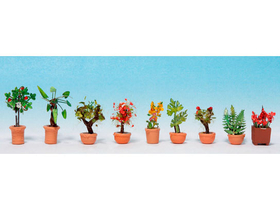 Végétation miniature : Plantes, grands pots - 1:160 - Noch 14082