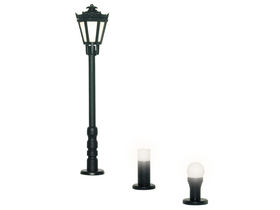 Set 3 éclairages de parc  1:87 - Viessmann 6160