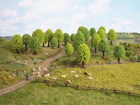 10 arbres miniatures 5-10 cm
