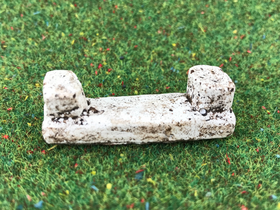 Accessoires miniatures de crèche : 1 banc 50 x 15 mm - FR 21113