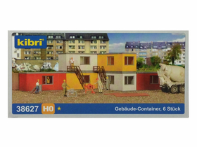 6 Containers de chantier 1:87 - Kibri 3827