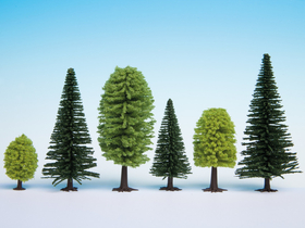 10 arbres miniatures Forêt mixte, 5-14 cm de haut - Noch 26911