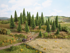 10 sapins miniatures 16 -19 cm - Noch 26827