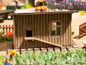 Décor miniature : Poulailler - 1:87 HO - Noch 14378