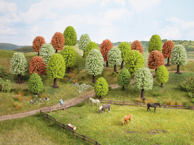 10 arbres miniatures  printaniers 5 - 9 cm 1:87, 1:120 - Noch 26906