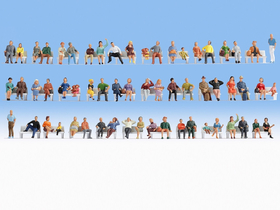 Figurines miniatures : Gens assis 1:87 - Noch 18402