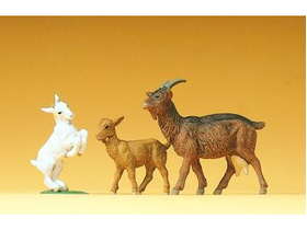Chèvre et chevreaux 1:25 - Preiser 47041