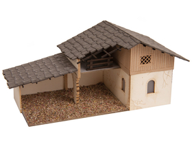 Décors miniatures : Coffret crèche de Noël en découpe laser - 1:87 H0 - Noch 65620