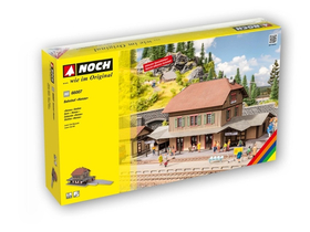Bâtiment miniature : Gare "Honau" en découpe laser - 1:87 HO - Noch 66007