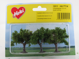3 arbres miniatures de marais 5,5 cm HO - N - Heki 1911