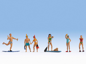Personnages miniatures : Sportifs aquatiques - 1:87 HO - Noch 15854 - diorama.fr