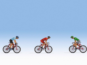 Personnages miniatures : Coureurs Cyclistes - 1:87 HO - Noch 15897 - diorama.fr
