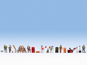 Figurines miniatures : Un jour en hiver - 1:87 HO - Noch 16220