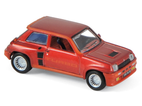 Voiture miniature : Renault R5 Turbo rouge métallisée 1980 - 1:87 HO - Norev 510524