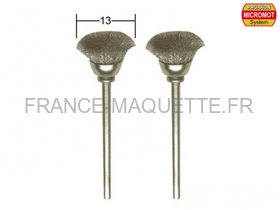 Outil modélisme - 2 brosses en acier en forme de pinceau rond ø 13,0 mm - PROXXON 28953
