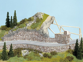 Noch 57550 - Feuilles cartonnée de brique, 1:87, 1:120