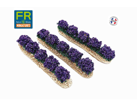 5 Rangées de fleurs assorties - décors pour crèches et santons  - FR-B/0840/S
