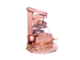 Accessoires de crèche : petit Puit miniature