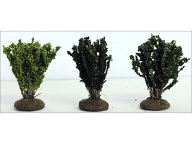 3 buissons verts 6 cm